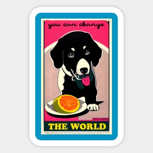 you can change the world Sticker